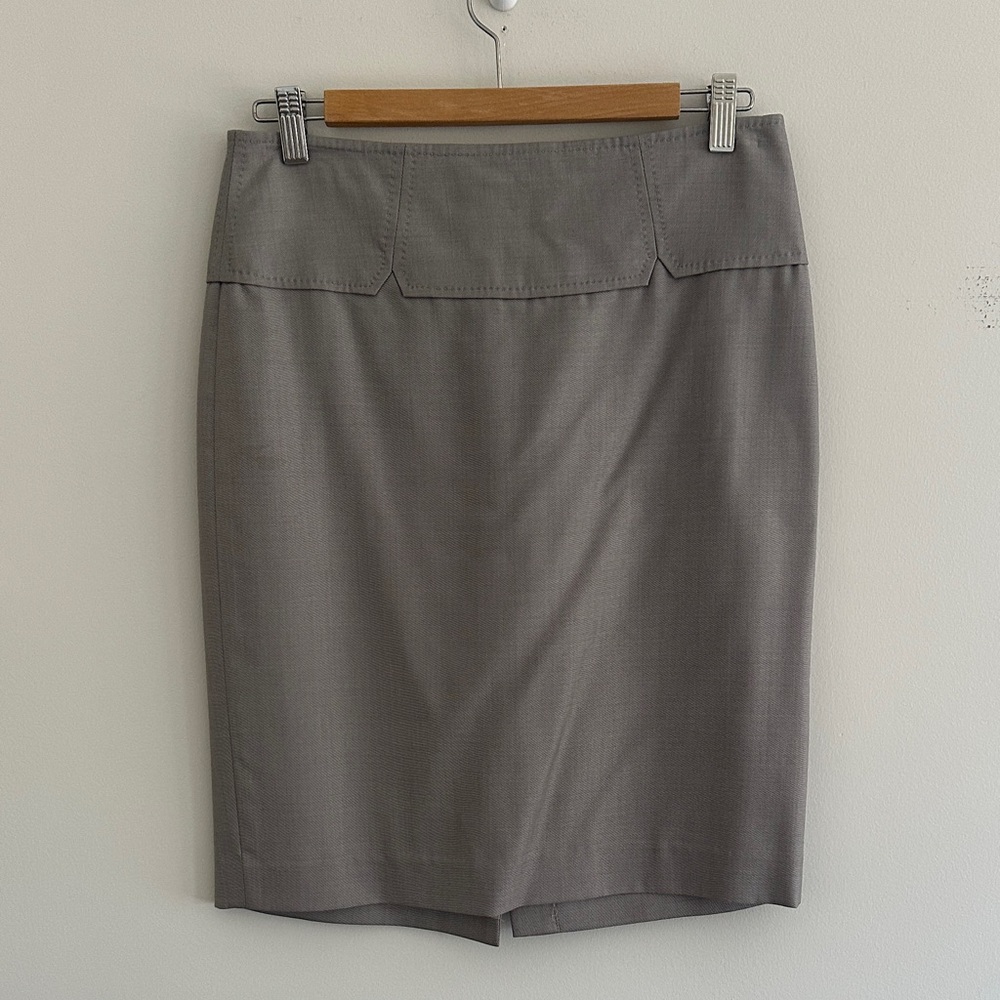 Banana Republic Tailored Gray Pencil Skirt